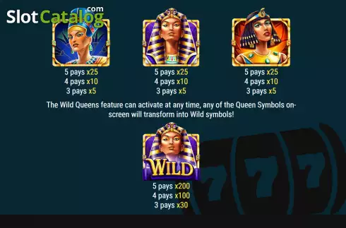 Скрин8. Egyptian Queens слот