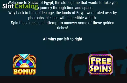 Скрин9. Shield of Egypt слот