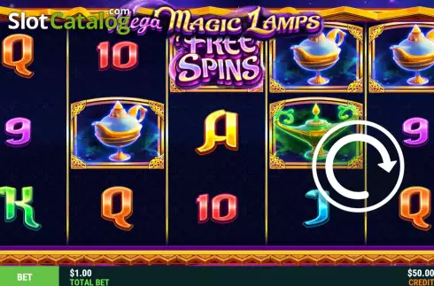Скрин2. Mega Magic Lamps слот