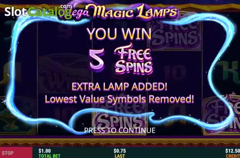 Скрин9. Mega Magic Lamps слот
