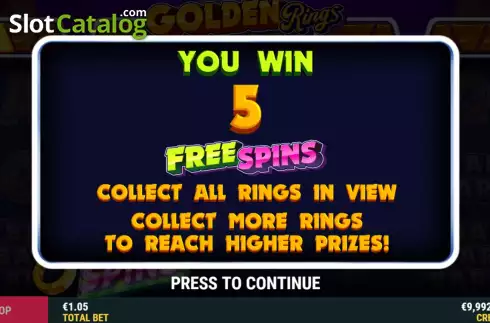 Скрин6. Golden Rings слот