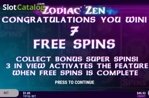 Скрин6. Zodiac Zen слот