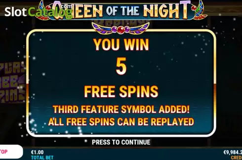 Скрин8. Queen of the Night слот