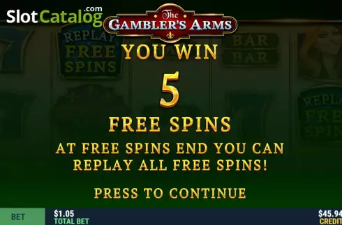 Скрин6. The Gambler's Arms слот