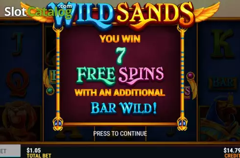 Скрин6. Wild Sands слот
