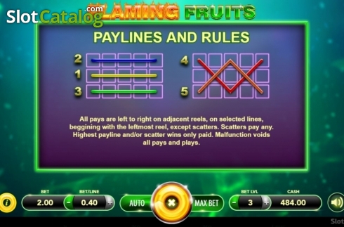 Скрин6. Flaming Fruits (SlotVision) слот