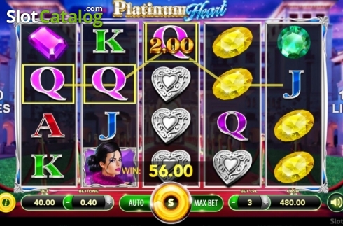 Скрин4. Platinum Heart слот