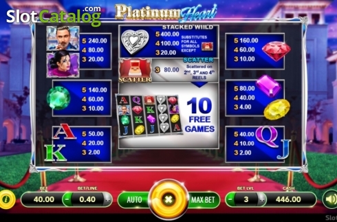 Скрин6. Platinum Heart слот