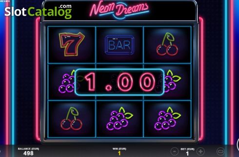 Скрин3. Neon Dreams слот