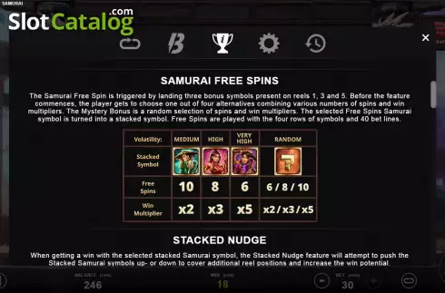 Скрин6. Three Samurai слот