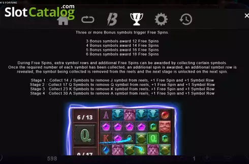 Скрин7. Merlins Fortune слот