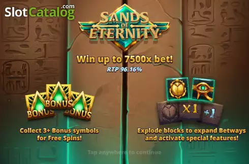 Скрин2. Sands of Eternity слот