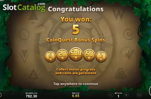 Скрин8. Coin Quest слот