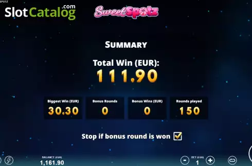 Скрин7. Sweet Spotz слот