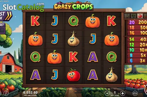Скрин2. Crazy Crops слот
