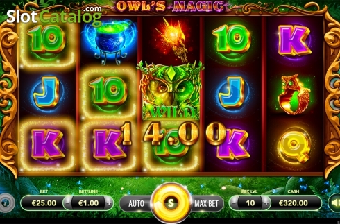 Скрин4. Owl's Magic слот