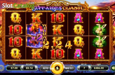 Скрин3. Buffaloes Clash слот