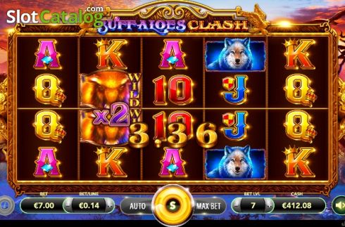Скрин5. Buffaloes Clash слот
