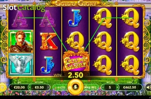 Скрин3. Gold and Glory (Slotmotion) слот