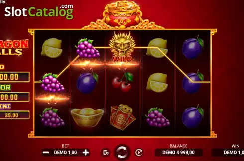 Скрин3. Dragon Balls слот