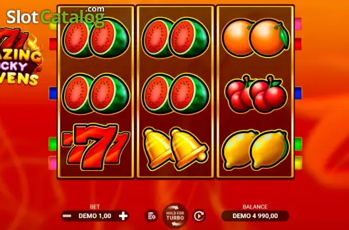 Скрин2. Blazing Lucky Sevens слот