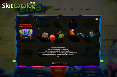 Скрин5. Birds Slot слот