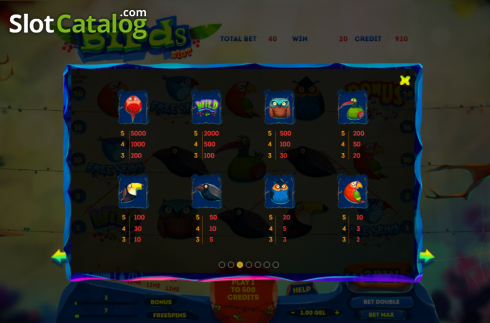 Скрин7. Birds Slot слот