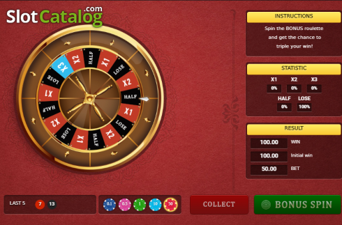 Скрин4. Bonus Roulette (Smartsoft Gaming) слот