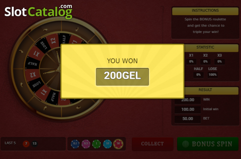 Скрин5. Bonus Roulette (Smartsoft Gaming) слот