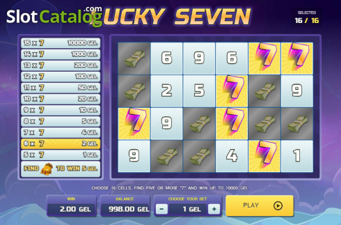 Скрин3. Lucky Seven слот