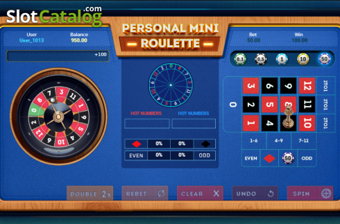 Скрин3. Personal Mini Roulette слот