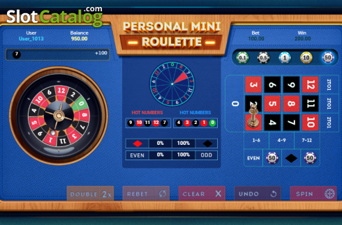 Скрин4. Personal Mini Roulette слот