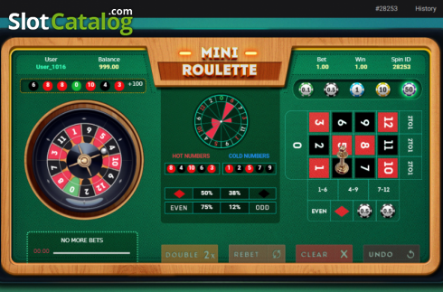Скрин3. Mini Roulette (Smartsoft Gaming) слот