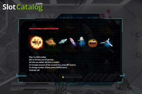 Скрин5. Galaxy Slot слот