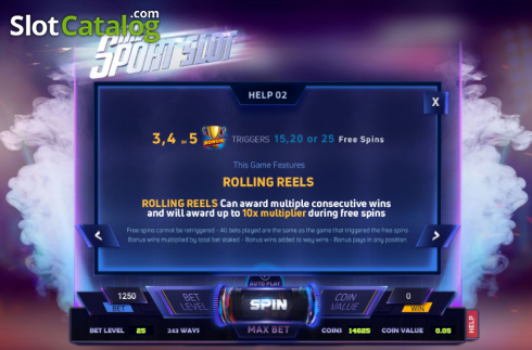 Скрин7. Sport Slot слот
