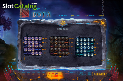 Скрин7. Dota Slot слот