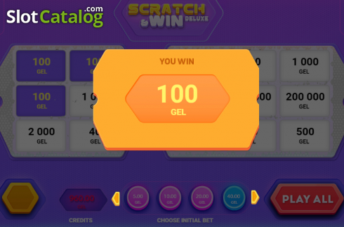 Скрин3. Scratch&Win Deluxe слот