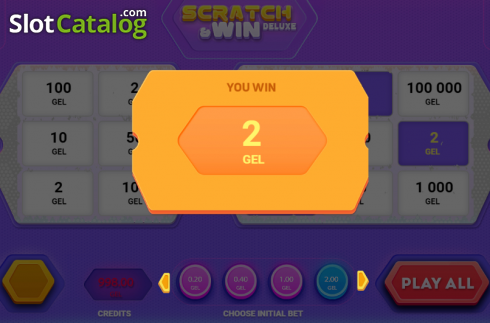 Скрин4. Scratch&Win Deluxe слот