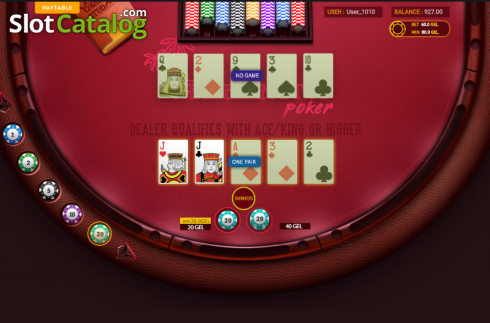 Скрин4. Caribbean Poker (Smartsoft Gaming) слот