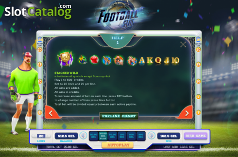Скрин5. Football Slot (Smartsoft Gaming) слот
