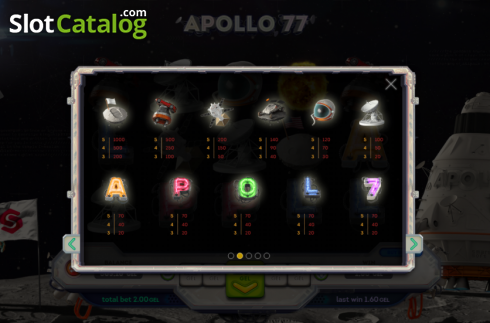 Скрин8. Apollo 77 слот