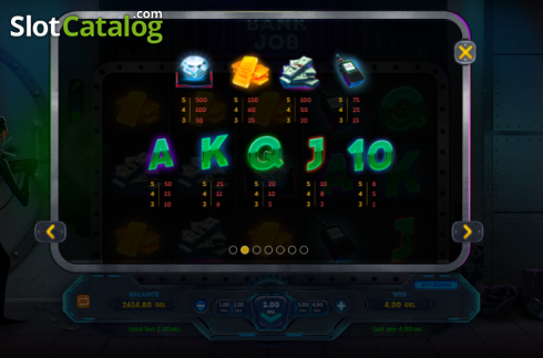 Скрин7. Bank Job (Smartsoft Gaming) слот