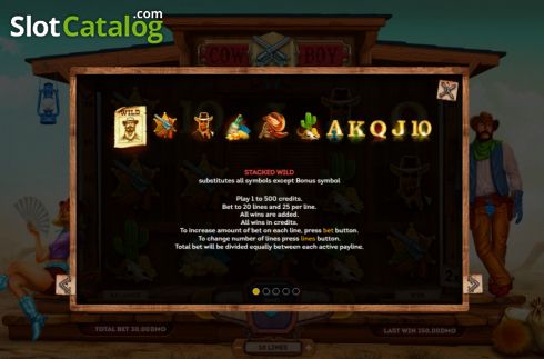 Скрин7. Cowboy (Smartsoft Gaming) слот