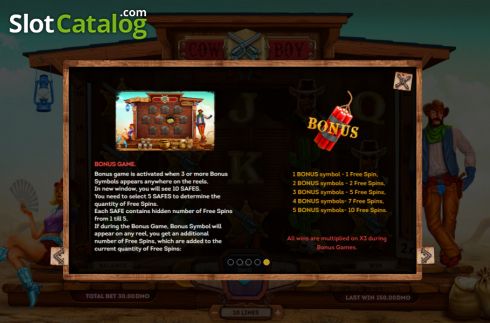 Скрин8. Cowboy (Smartsoft Gaming) слот