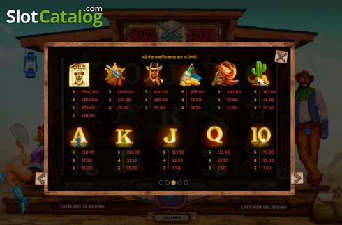Скрин9. Cowboy (Smartsoft Gaming) слот