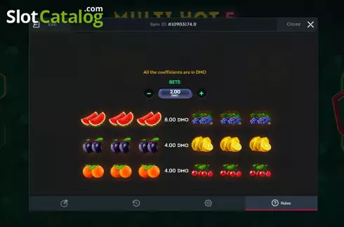 Скрин8. Multi Hot 5 слот