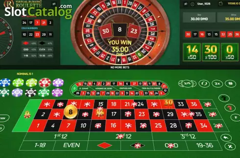 Скрин4. Virtual Burning Roulette слот