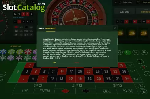 Скрин6. Virtual Burning Roulette слот