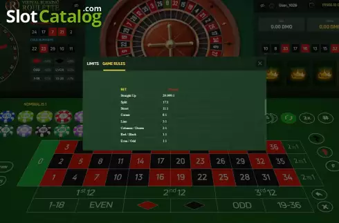 Скрин7. Virtual Burning Roulette слот