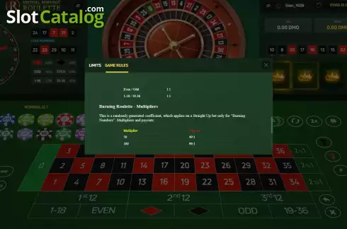 Скрин8. Virtual Burning Roulette слот